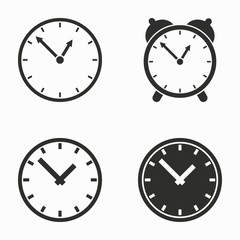 Clock  vector icons.