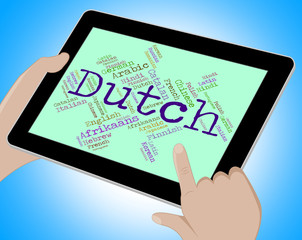 Dutch Language Means The Netherlands And Holland