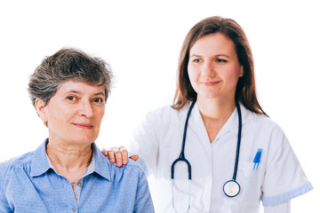 Patient feeling better after being comforted by the doctor