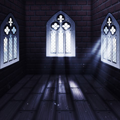 Room with Gothic Window