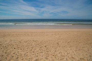 Fototapeta na wymiar Strand von Faro, Algarve, Portugal