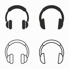Headphone  vector icons.