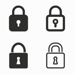Lock  vector icons.