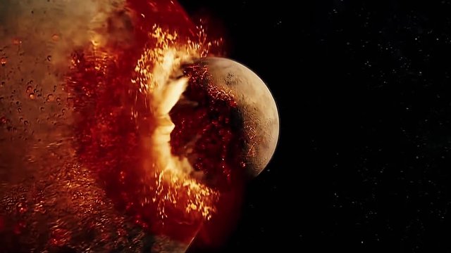 La formaci&oacute;n de la Luna