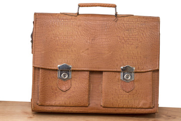 Old-fashioned briefcase