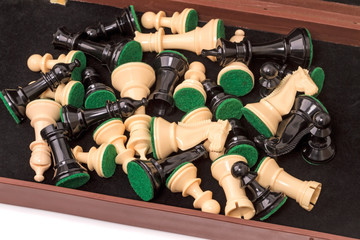 Chess pieces in a box © ra3rn