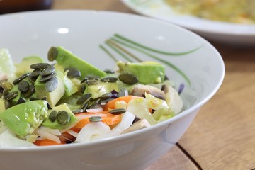 Green salad varied