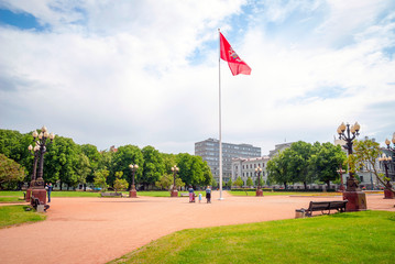 Central park in Vilnius, Lithuania