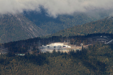 Laura cross-country ski and biathlon center. Sochi, Russia