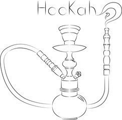 Hookah vector illustration on white background