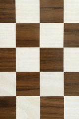 Close up shot of wooden chess board