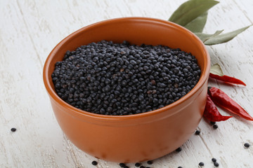 Black lentils