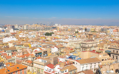 Fototapeta na wymiar Aerial view of Valencia, Spain