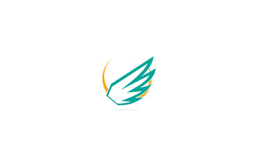 shape business circle wings logo