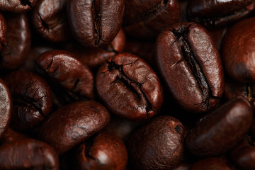 Black coffee background