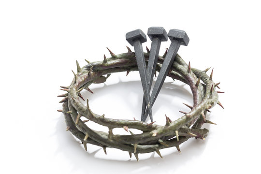 Jesus Christ crown of thorns and nails.