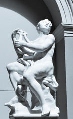 Fototapeta na wymiar Apollo statue in Valencia