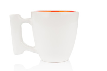 Cup isolated on white background