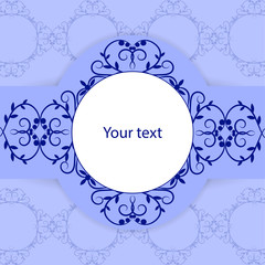 Vintage card with place for your text 