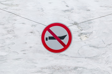 Prohibiting sign 