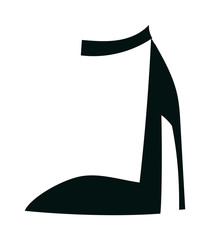 Womens high heels beautiful shoes fashion style footwear cartoon flat vector.