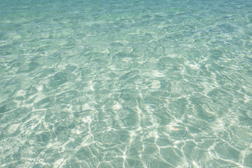 Crystal clear water of the tropical sea