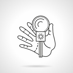 Fototapeta premium Leading parties flat line vector icon