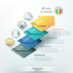 Modern infographics options banner