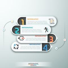 Modern infographics options banner.