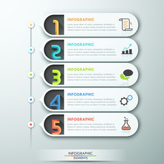 Modern infographics options banner.