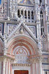 Obraz premium Siena Cathedral (Details) is a medieval - Italy