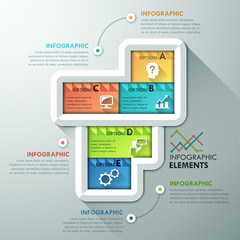 Modern infographic option banner