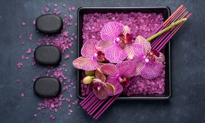 Spa and aromatherapy with orchids