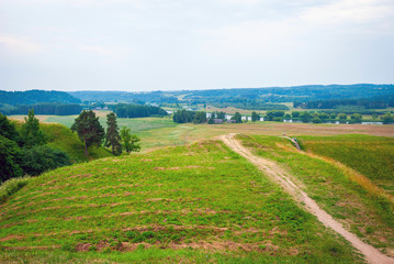 Obraz premium Hill forts in Kernave, old Lithuanian capital