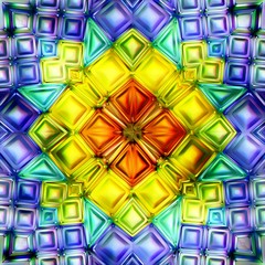 Seamless texture  abstract shiny colorful background 3D illustration