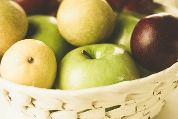 different exotic fruits