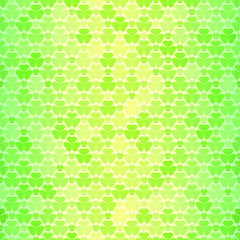 Seamless pattern with green clovers