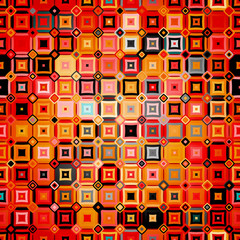 Abstract geometric pattern in disco style