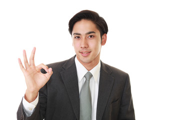 笑顔のビジネスマン