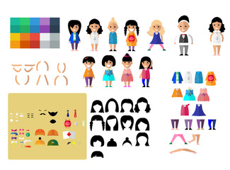 Flat Characters Set