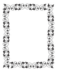 Vector leaves frames design.