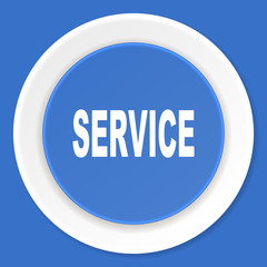 service blue flat design modern web icon