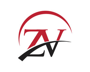 ZV red letter logo swoosh