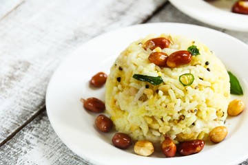 Pongal Lentil rice Indian food