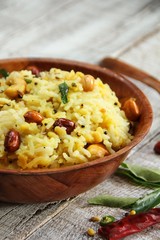 Pongal Lentil rice Indian food