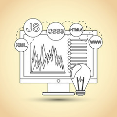 Responsive web design, vector illustration