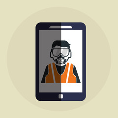 Safety icon design, vector illustration