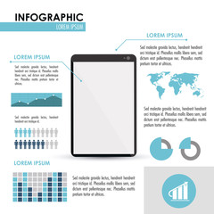 Infographic and smartphone design , vector illustration