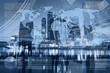 world economics and global trading, abstract infographics, international business partnership, dashboard