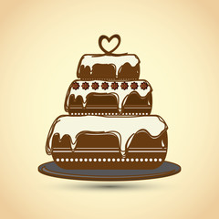 Cake icon design